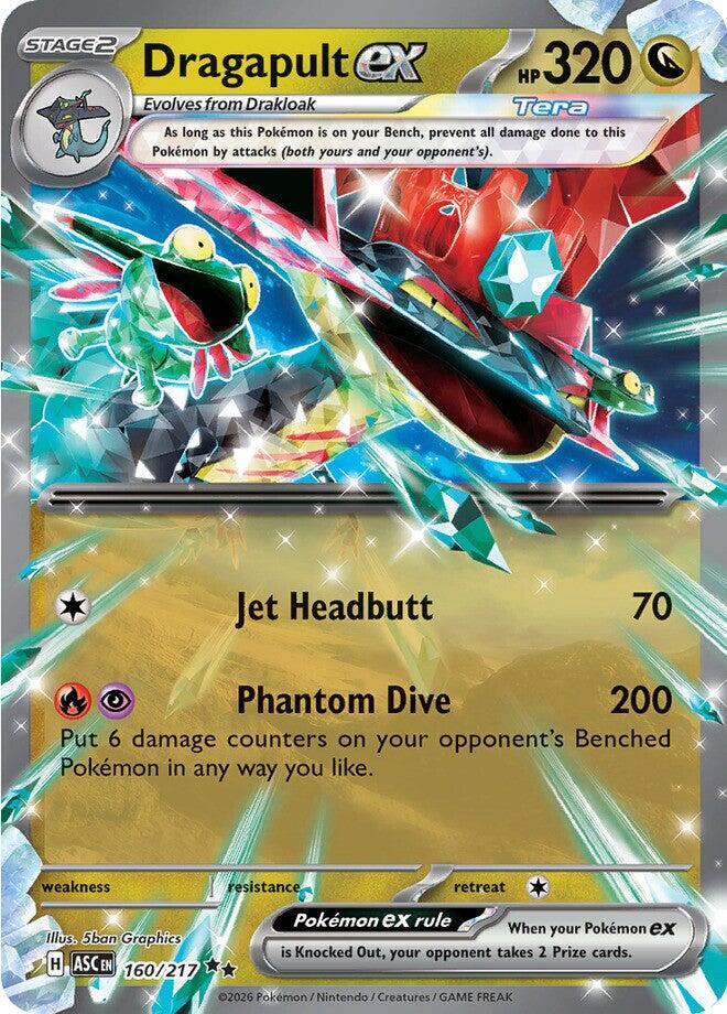 Dragapult ex (160/217) [Mega Evolution: Ascended Heroes] | Exor Games Bridgewater