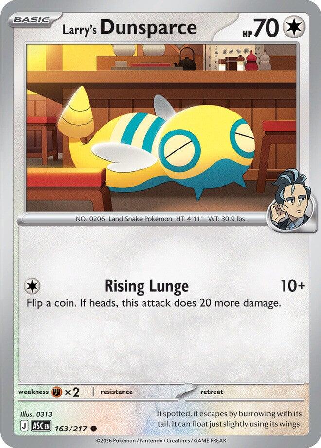 Larry's Dunsparce (163/217) [Mega Evolution: Ascended Heroes] | Exor Games Bridgewater
