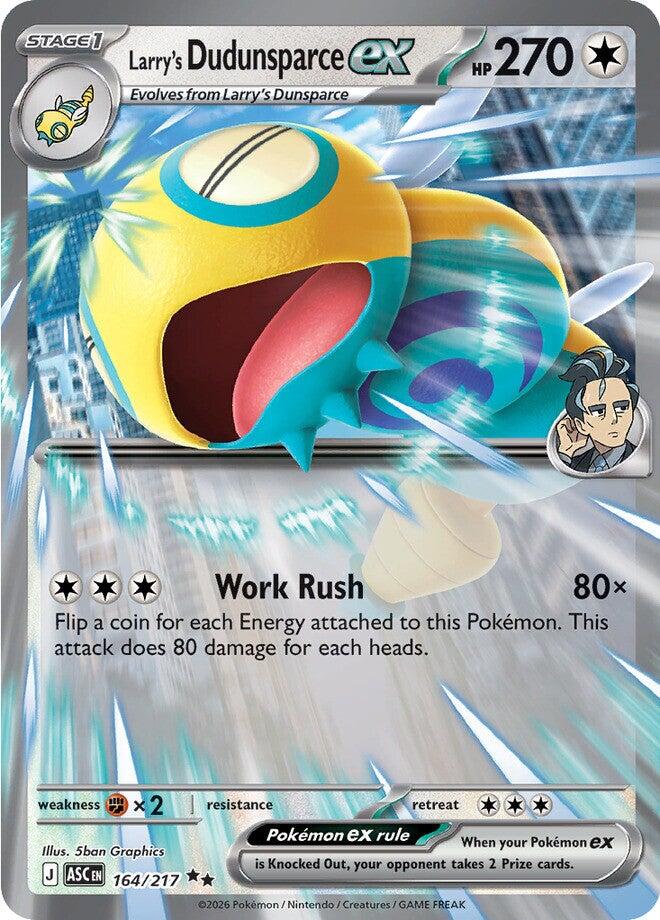 Larry's Dudunsparce ex (164/217) [Mega Evolution: Ascended Heroes] | Exor Games Bridgewater