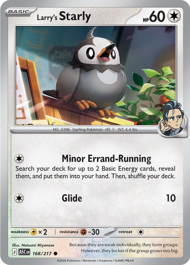 Larry's Starly (168/217) [Mega Evolution: Ascended Heroes] | Exor Games Bridgewater