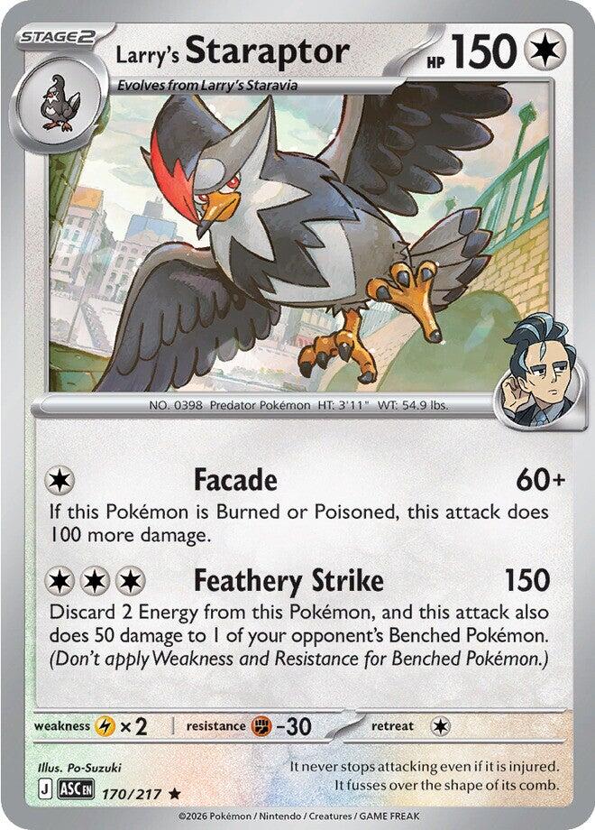 Larry's Staraptor (170/217) [Mega Evolution: Ascended Heroes] | Exor Games Bridgewater
