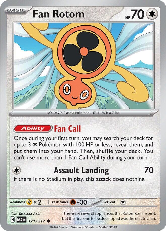 Fan Rotom (171/217) [Mega Evolution: Ascended Heroes] | Exor Games Bridgewater