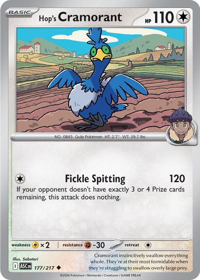 Hop's Cramorant (177/217) [Mega Evolution: Ascended Heroes] | Exor Games Bridgewater