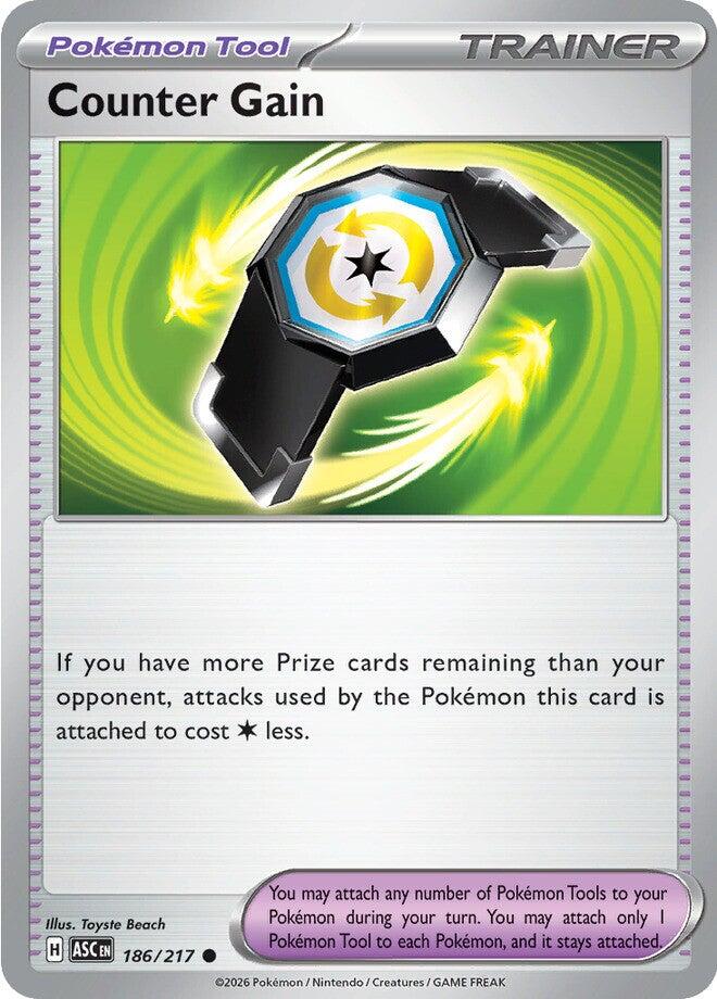 Counter Gain (186/217) (Reverse Holo) [Mega Evolution: Ascended Heroes] | Exor Games Bridgewater