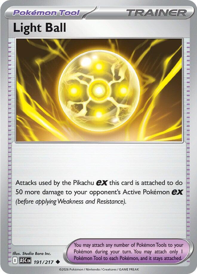 Light Ball (191/217) [Mega Evolution: Ascended Heroes] | Exor Games Bridgewater