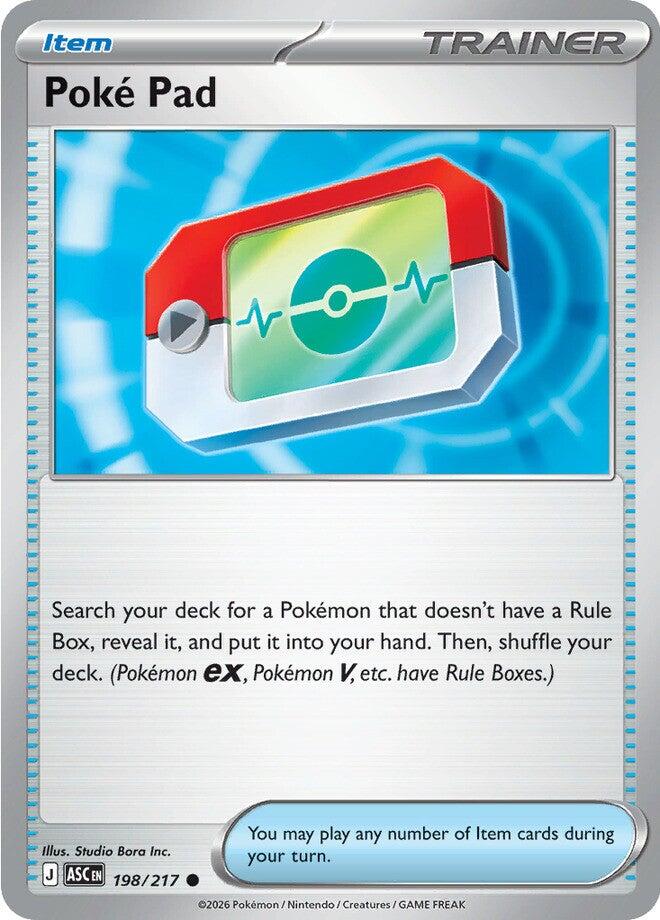 Poke Pad (198/217) (Reverse Holo) [Mega Evolution: Ascended Heroes] | Exor Games Bridgewater