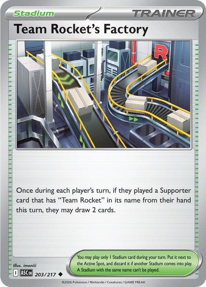 Team Rocket's Factory (203/217) [Mega Evolution: Ascended Heroes] | Exor Games Bridgewater