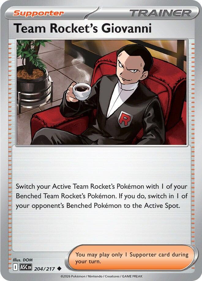 Team Rocket's Giovanni (204/217) [Mega Evolution: Ascended Heroes] | Exor Games Bridgewater
