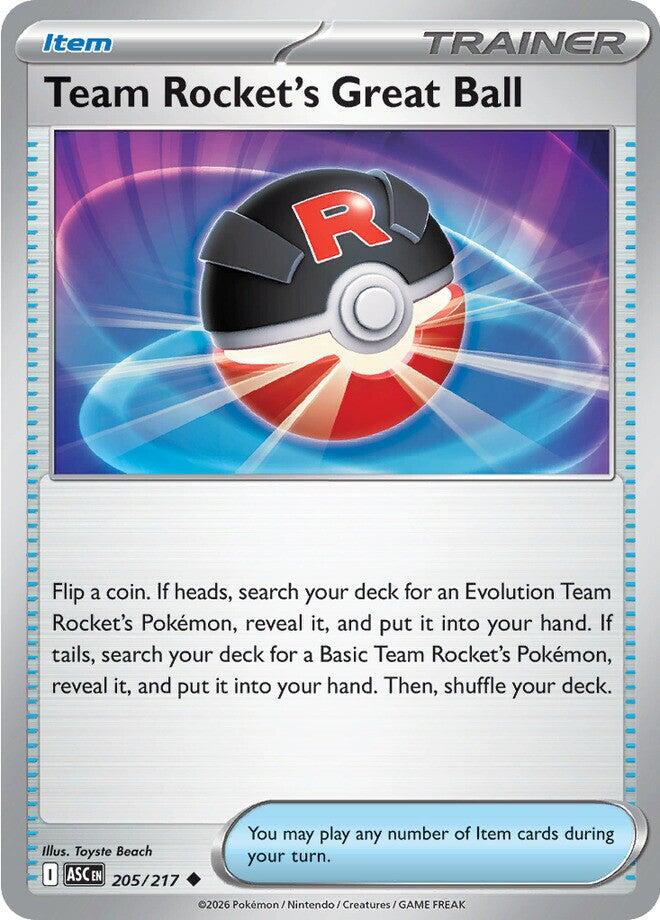 Team Rocket's Great Ball (205/217) [Mega Evolution: Ascended Heroes] | Exor Games Bridgewater