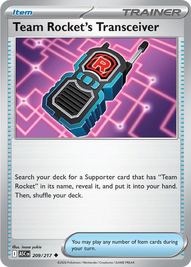 Team Rocket's Transceiver (209/217) [Mega Evolution: Ascended Heroes] | Exor Games Bridgewater