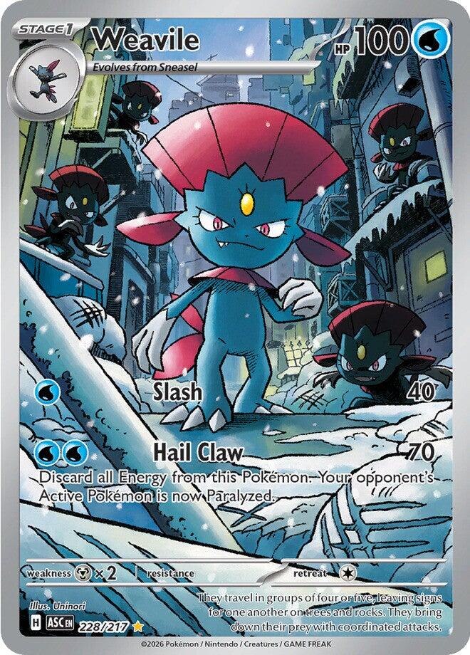 Weavile (228/217) [Mega Evolution: Ascended Heroes] | Exor Games Bridgewater