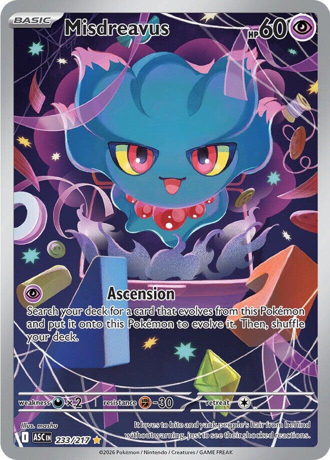 Misdreavus (233/217) [Mega Evolution: Ascended Heroes] | Exor Games Bridgewater