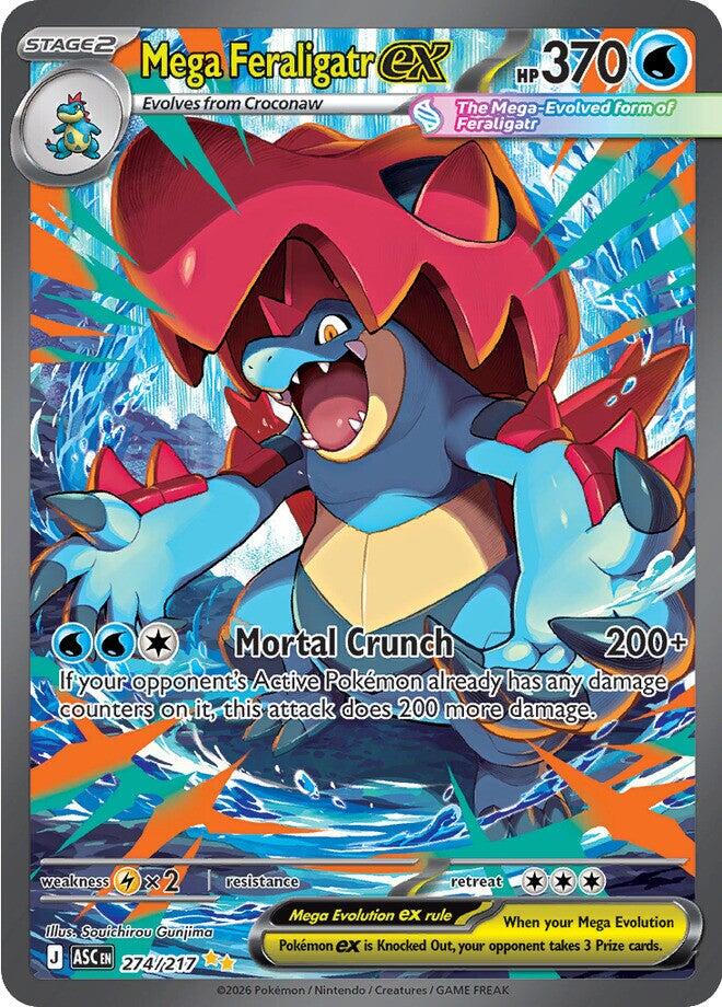 Mega Feraligatr ex (274/217) [Mega Evolution: Ascended Heroes] | Exor Games Bridgewater
