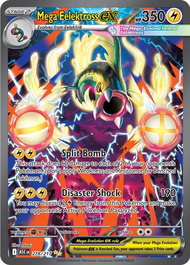 Mega Eelektross ex (278/217) [Mega Evolution: Ascended Heroes] | Exor Games Bridgewater