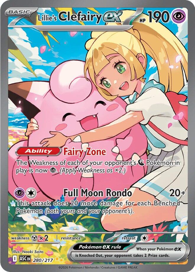Lillie's Clefairy ex (280/217) [Mega Evolution: Ascended Heroes] | Exor Games Bridgewater