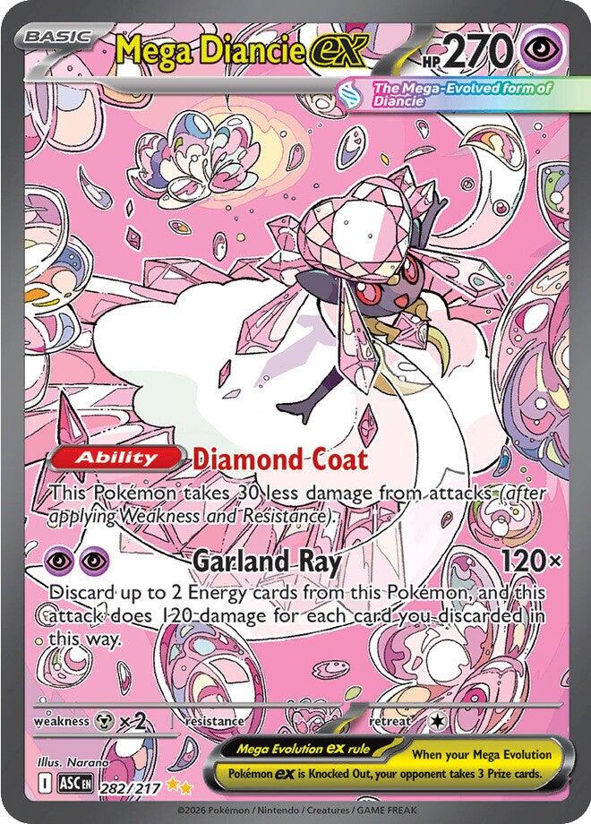 Mega Diancie ex (282/217) [Mega Evolution: Ascended Heroes] | Exor Games Bridgewater