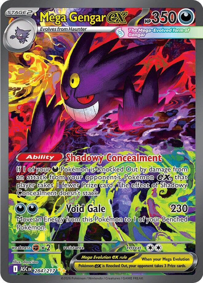 Mega Gengar ex (284/217) [Mega Evolution: Ascended Heroes] | Exor Games Bridgewater