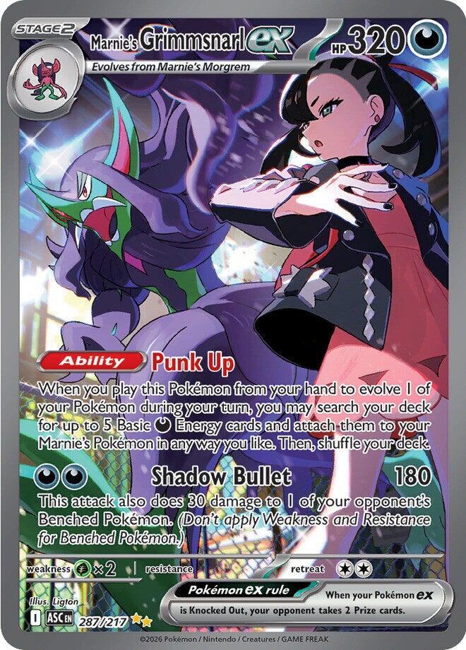 Marnie's Grimmsnarl ex (287/217) [Mega Evolution: Ascended Heroes] | Exor Games Bridgewater