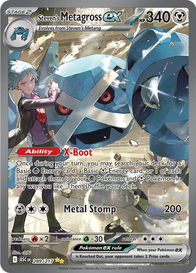 Steven's Metagross ex (289/217) [Mega Evolution: Ascended Heroes] | Exor Games Bridgewater
