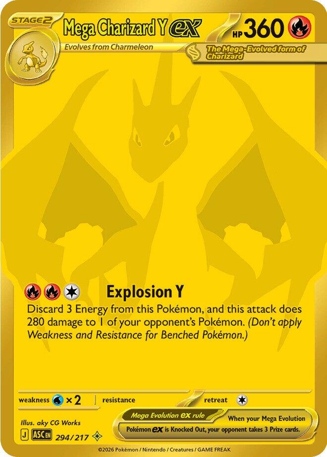 Mega Charizard Y ex (294/217) [Mega Evolution: Ascended Heroes] | Exor Games Bridgewater