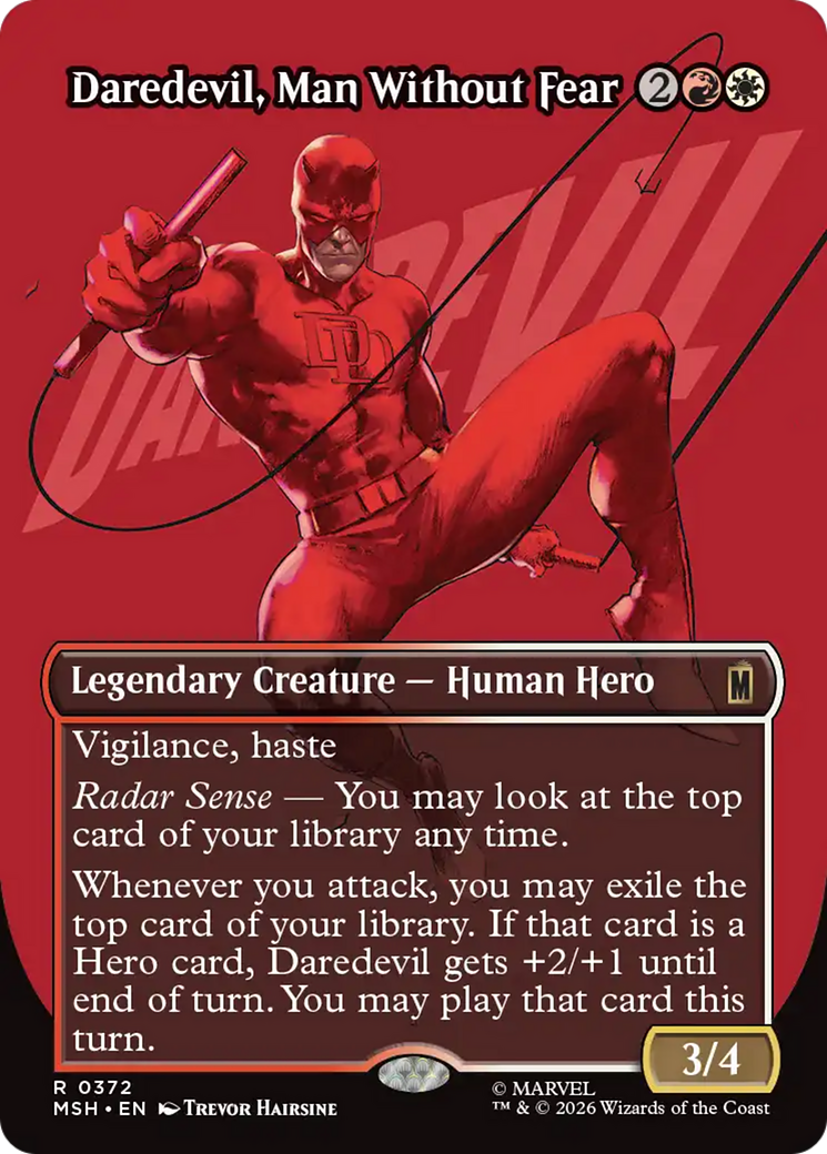 Daredevil, Man Without Fear (Borderless) (0372) [Marvel Super Heroes] | Exor Games Bridgewater