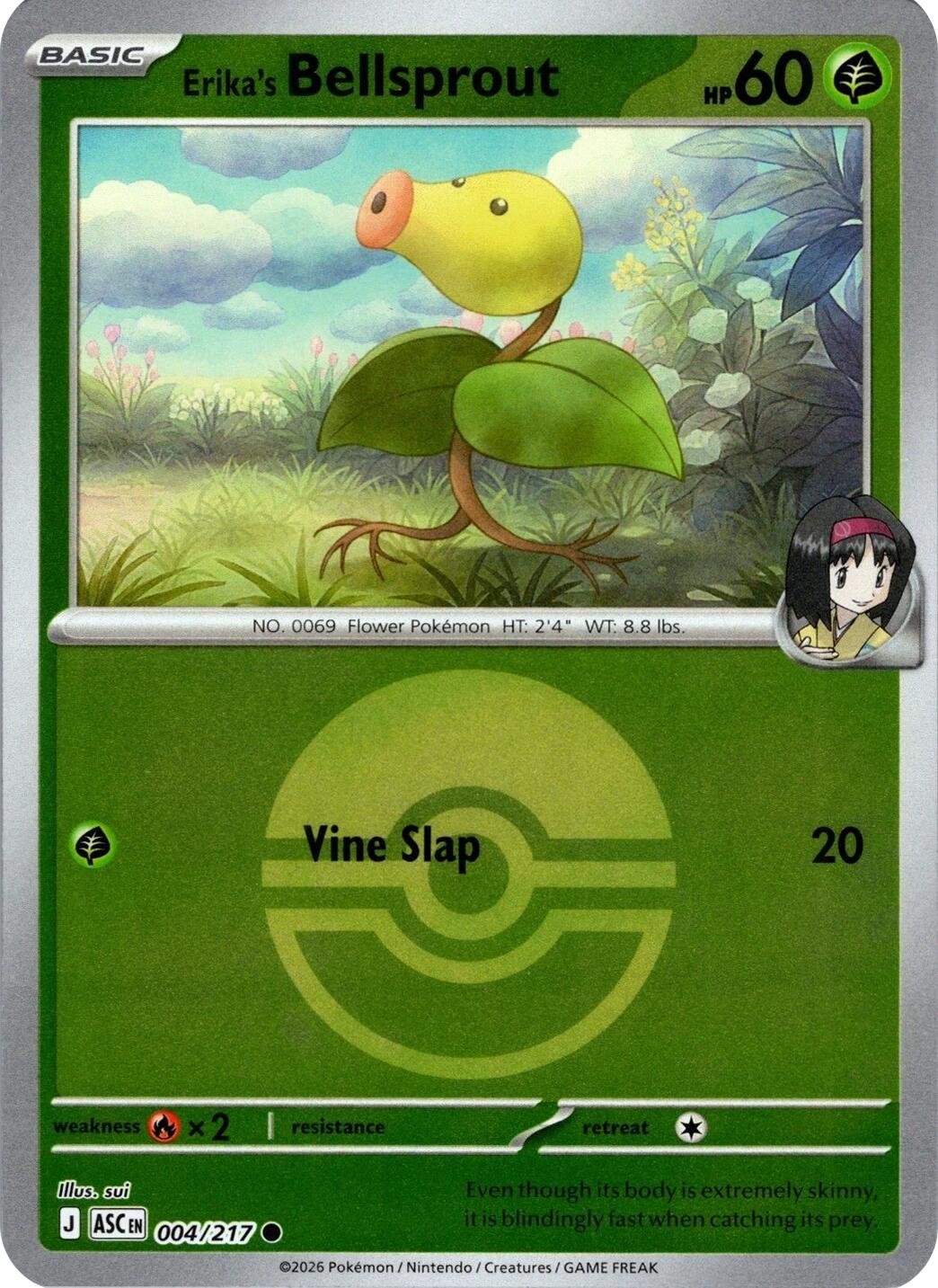 Erika's Bellsprout (004/217) (Poke Ball) [Mega Evolution: Ascended Heroes] | Exor Games Bridgewater