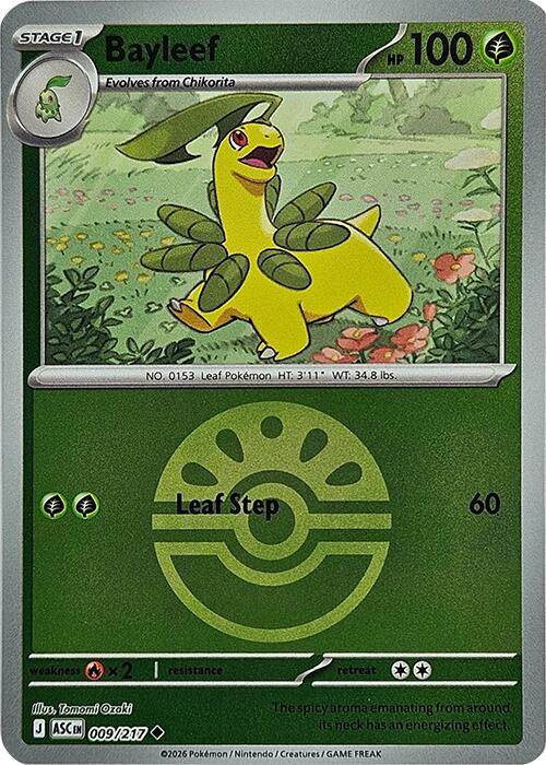 Bayleef (009/217) (Friend Ball) [Mega Evolution: Ascended Heroes] | Exor Games Bridgewater