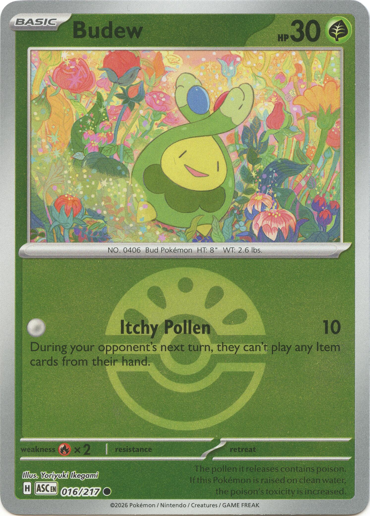 Budew (016/217) (Friend Ball) [Mega Evolution: Ascended Heroes] | Exor Games Bridgewater