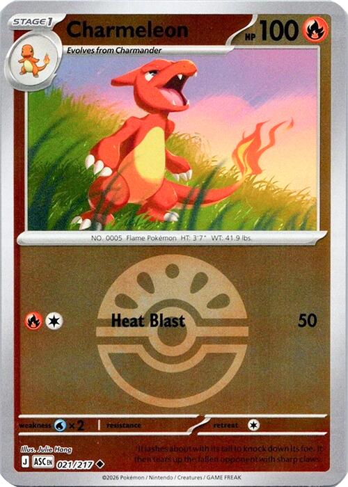 Charmeleon (021/217) (Quick Ball) [Mega Evolution: Ascended Heroes] | Exor Games Bridgewater