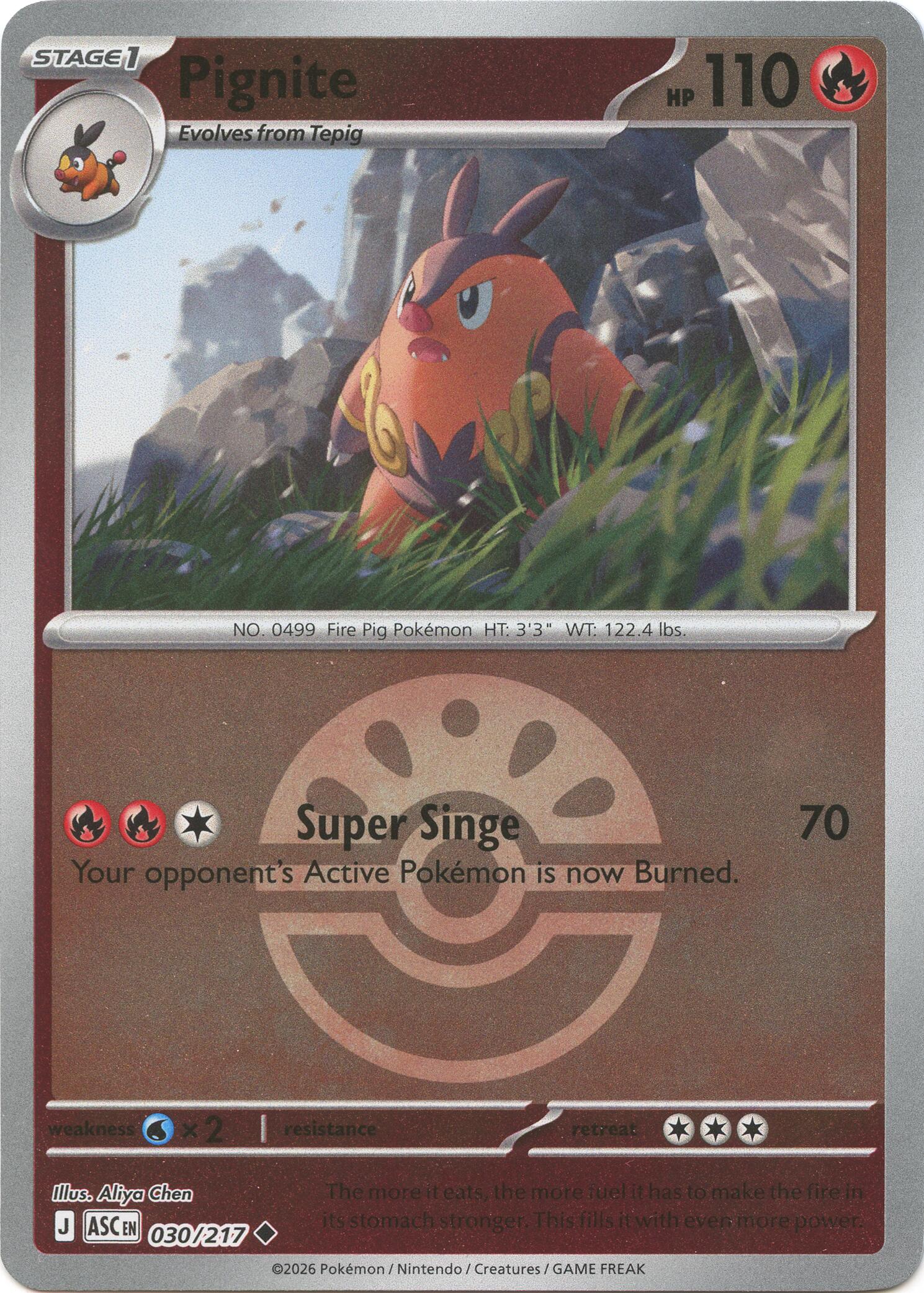 Pignite (030/217) (Friend Ball) [Mega Evolution: Ascended Heroes] | Exor Games Bridgewater