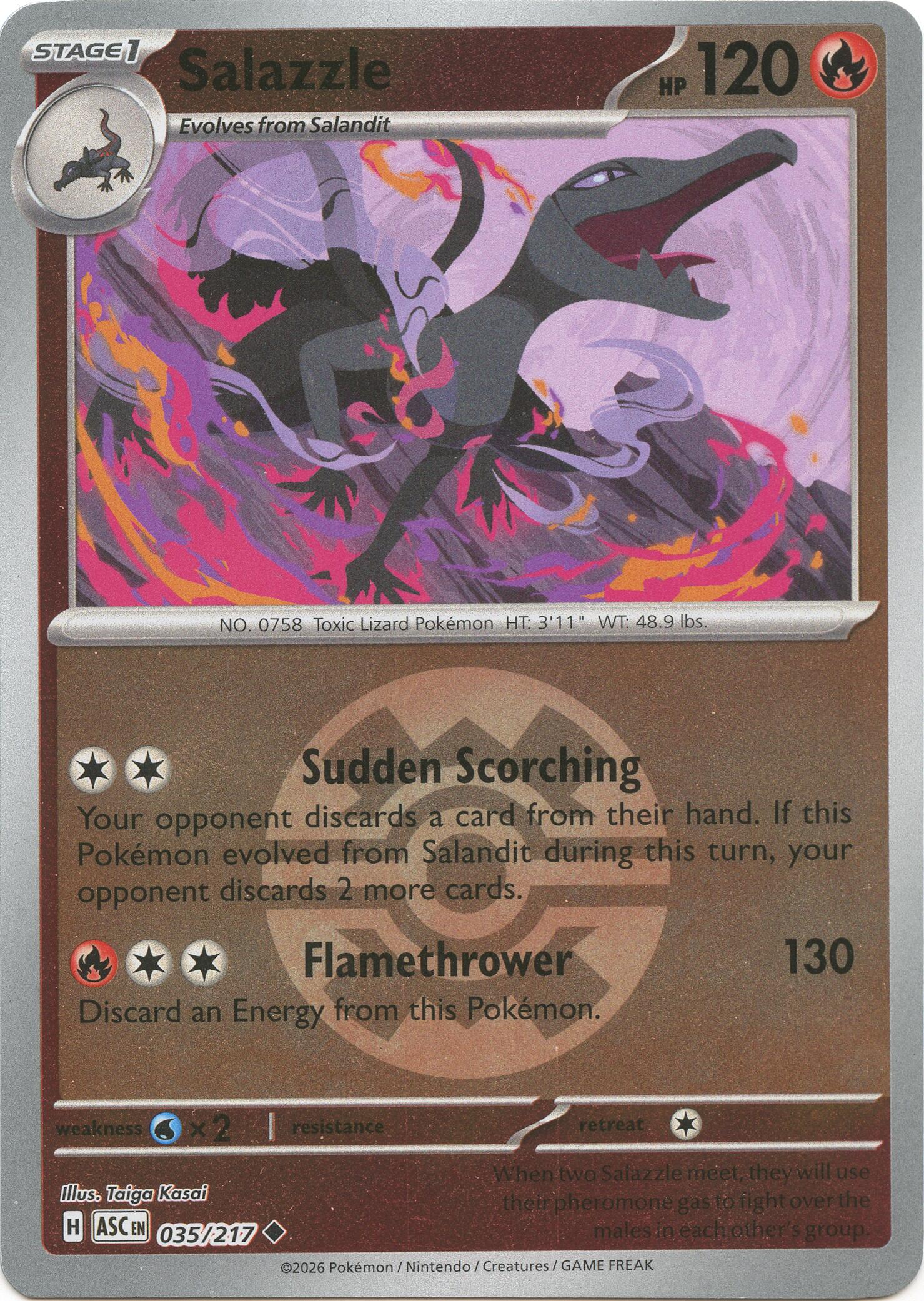 Salazzle (035/217) (Quick Ball) [Mega Evolution: Ascended Heroes] | Exor Games Bridgewater