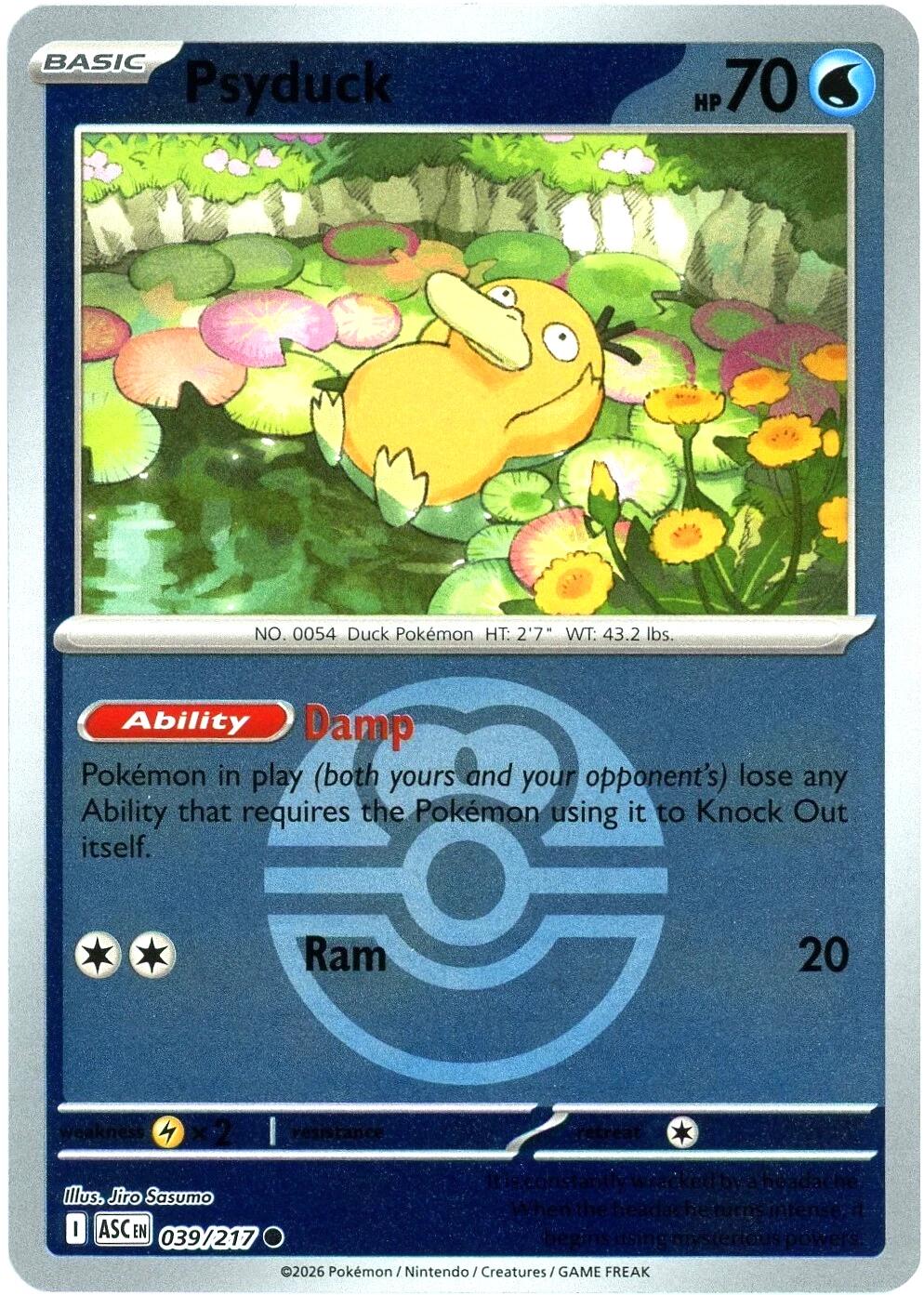 Psyduck (039/217) (Love Ball) [Mega Evolution: Ascended Heroes] | Exor Games Bridgewater