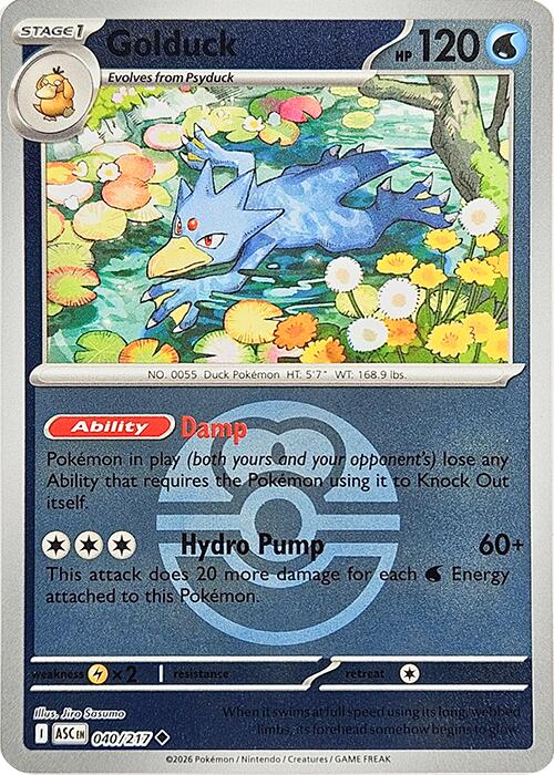 Golduck (040/217) (Love Ball) [Mega Evolution: Ascended Heroes] | Exor Games Bridgewater