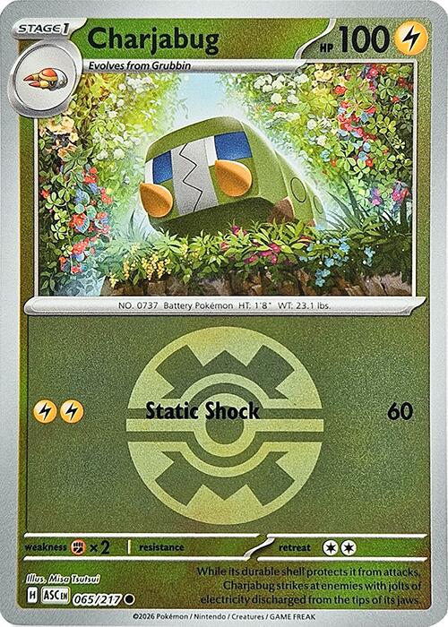 Charjabug (065/217) (Quick Ball) [Mega Evolution: Ascended Heroes] | Exor Games Bridgewater