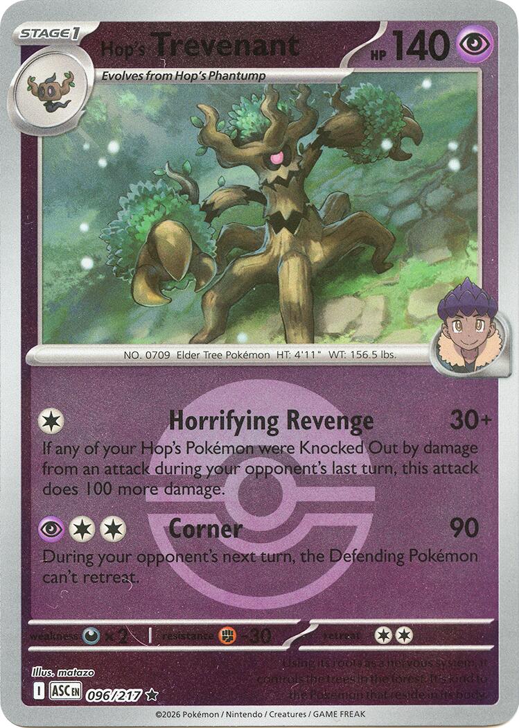 Hop's Trevenant (096/217) (Poke Ball) [Mega Evolution: Ascended Heroes] | Exor Games Bridgewater