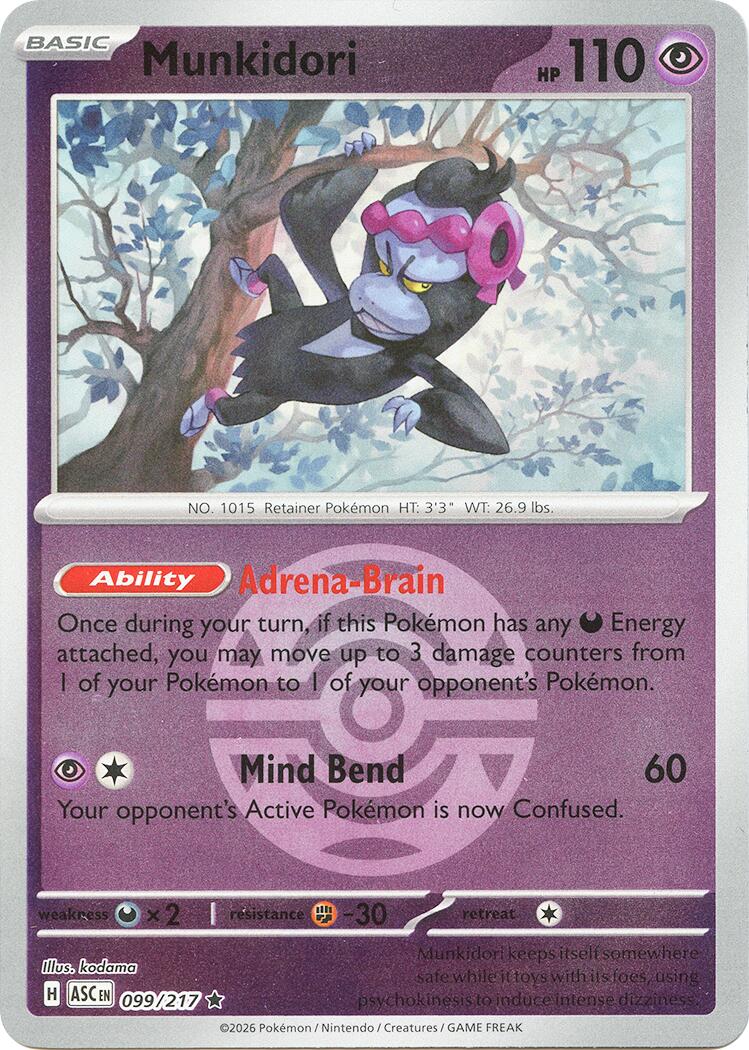 Munkidori (099/217) (Dusk Ball) [Mega Evolution: Ascended Heroes] | Exor Games Bridgewater