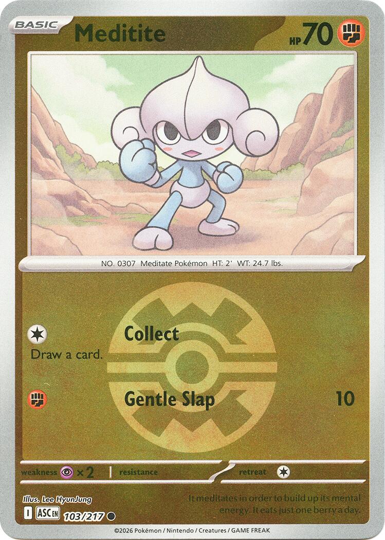Meditite (103/217) (Quick Ball) [Mega Evolution: Ascended Heroes] | Exor Games Bridgewater