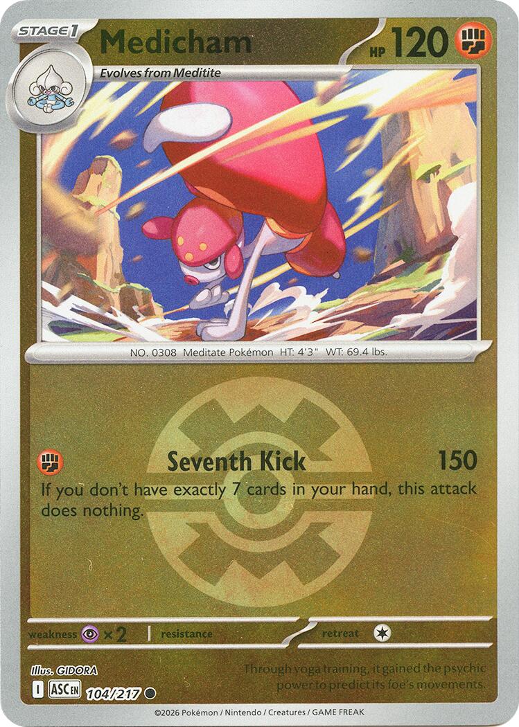 Medicham (104/217) (Quick Ball) [Mega Evolution: Ascended Heroes] | Exor Games Bridgewater