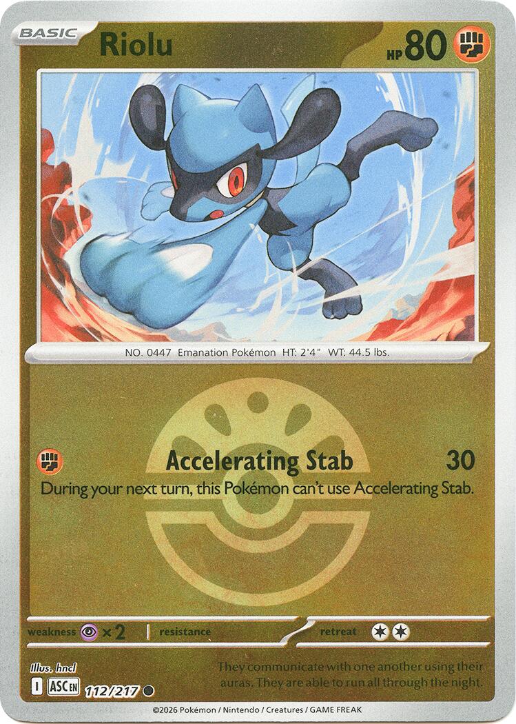 Riolu (112/217) (Friend Ball) [Mega Evolution: Ascended Heroes] | Exor Games Bridgewater