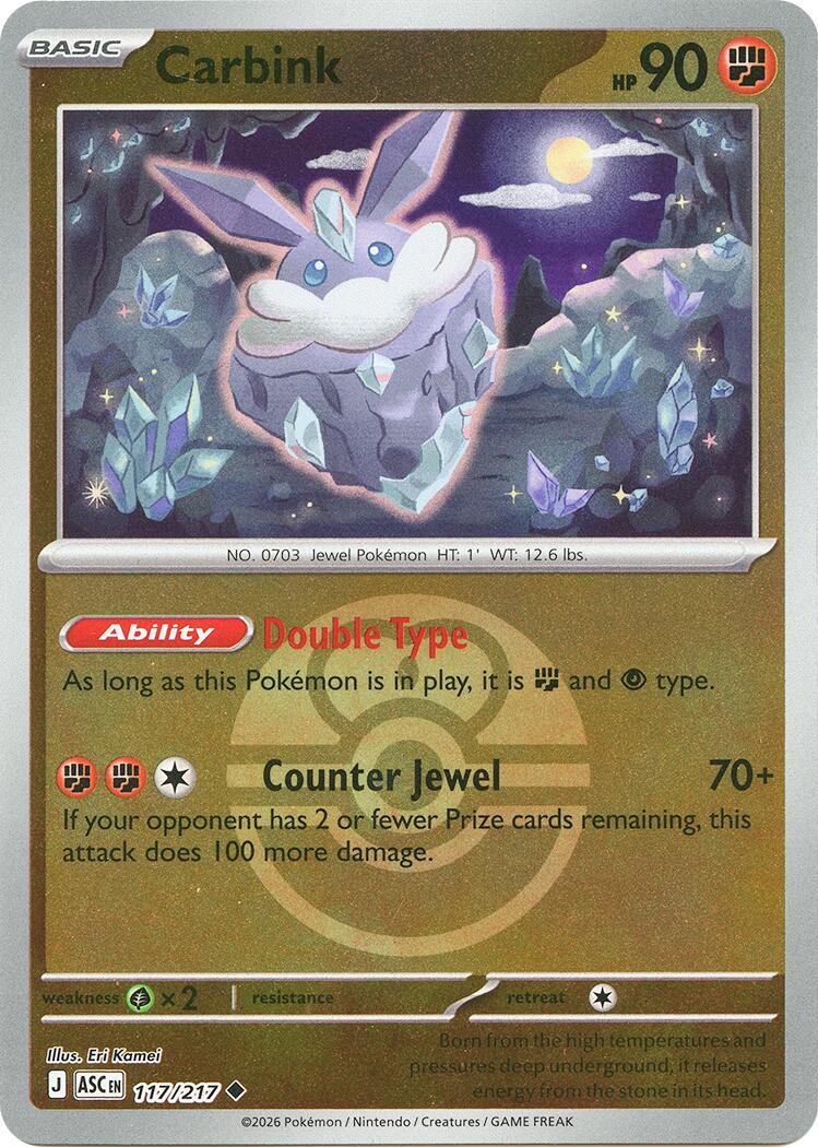 Carbink (117/217) (Dusk Ball) [Mega Evolution: Ascended Heroes] | Exor Games Bridgewater