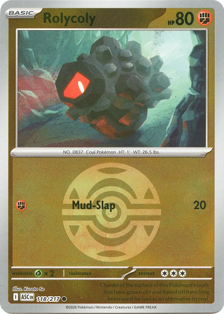 Rolycoly (118/217) (Dusk Ball) [Mega Evolution: Ascended Heroes] | Exor Games Bridgewater