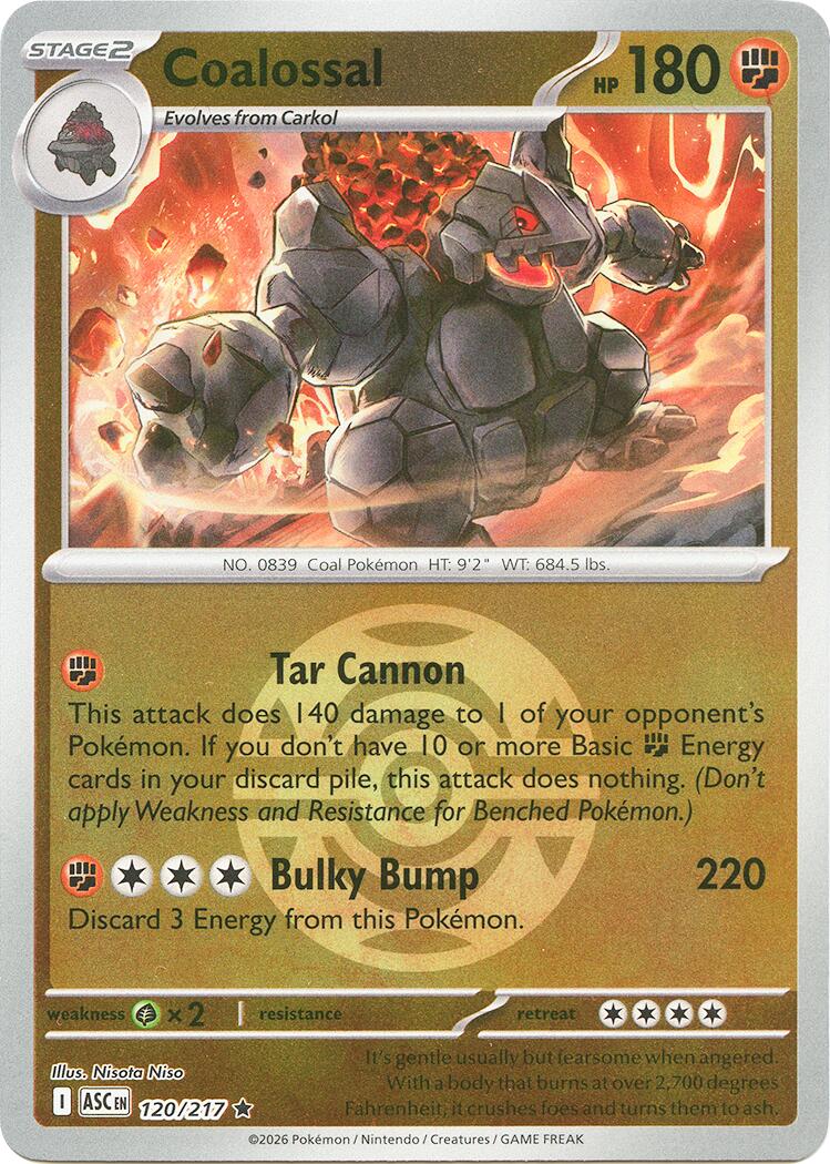 Coalossal (120/217) (Dusk Ball) [Mega Evolution: Ascended Heroes] | Exor Games Bridgewater