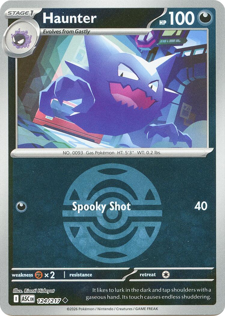 Haunter (124/217) (Dusk Ball) [Mega Evolution: Ascended Heroes] | Exor Games Bridgewater