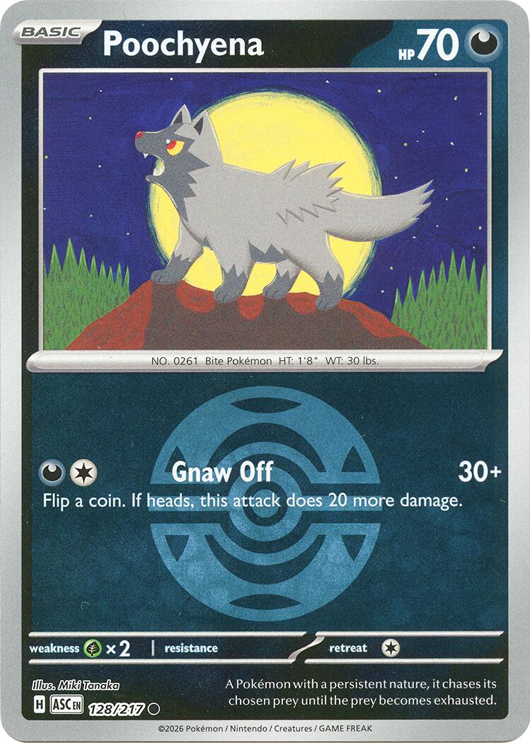 Poochyena (128/217) (Dusk Ball) [Mega Evolution: Ascended Heroes] | Exor Games Bridgewater