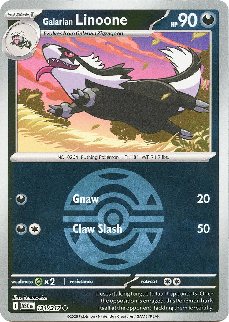Galarian Linoone (131/217) (Dusk Ball) [Mega Evolution: Ascended Heroes] | Exor Games Bridgewater