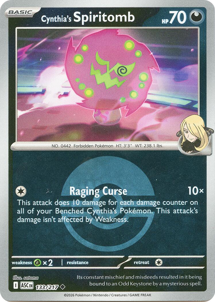 Cynthia's Spiritomb (133/217) (Poke Ball) [Mega Evolution: Ascended Heroes] | Exor Games Bridgewater