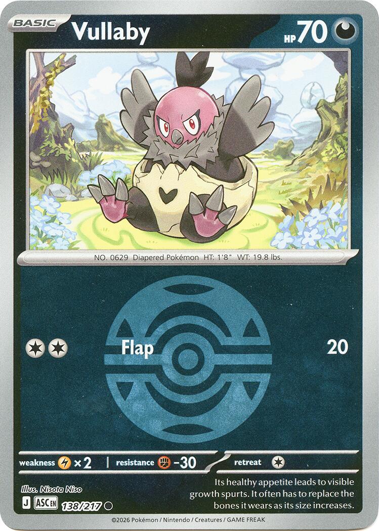 Vullaby (138/217) (Dusk Ball) [Mega Evolution: Ascended Heroes] | Exor Games Bridgewater