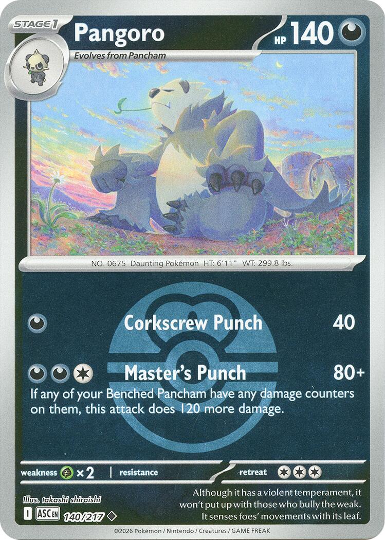 Pangoro (140/217) (Love Ball) [Mega Evolution: Ascended Heroes] | Exor Games Bridgewater