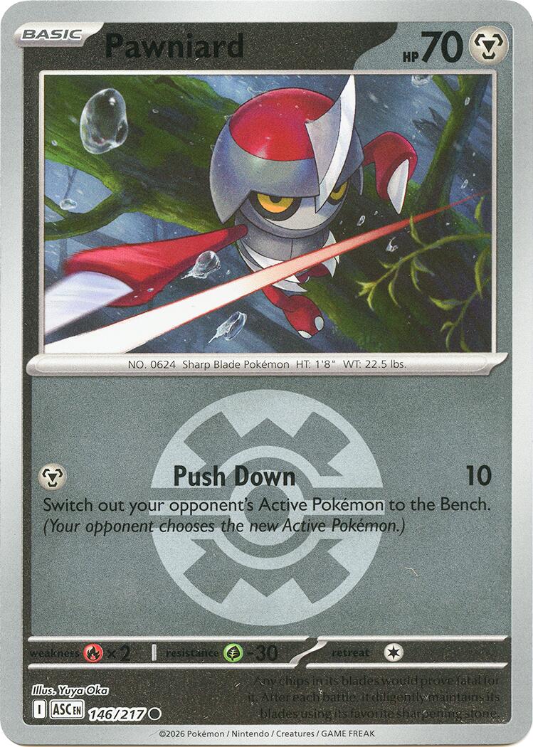 Pawniard (146/217) (Quick Ball) [Mega Evolution: Ascended Heroes] | Exor Games Bridgewater