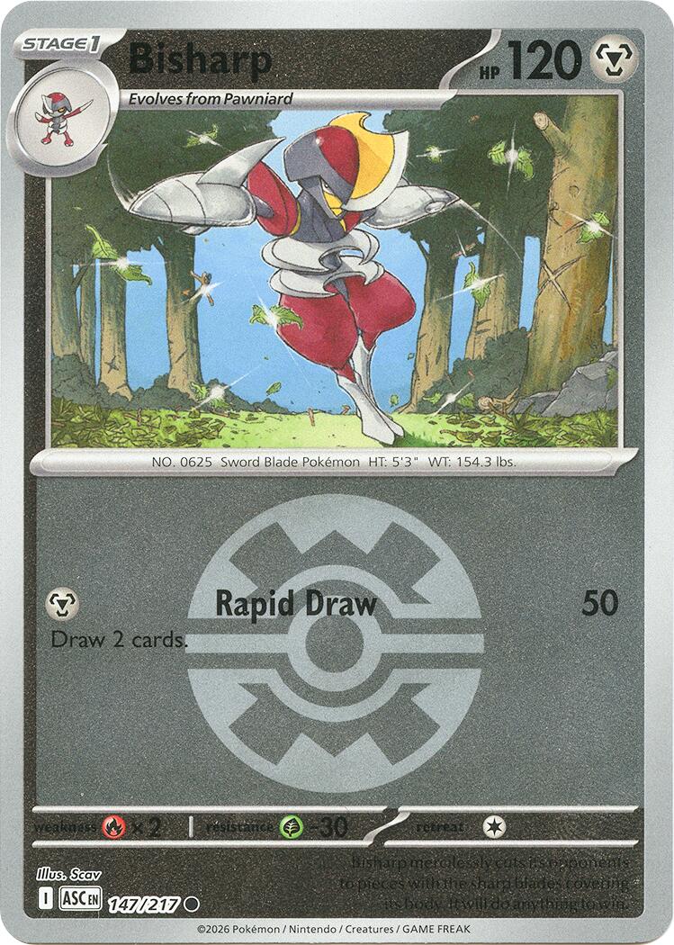 Bisharp (147/217) (Quick Ball) [Mega Evolution: Ascended Heroes] | Exor Games Bridgewater